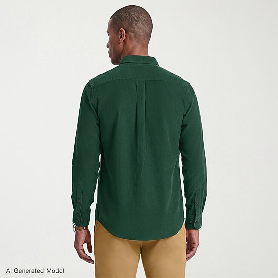IZOD Corduroy Mens Long Sleeve Regular Fit Button-Down Shirt