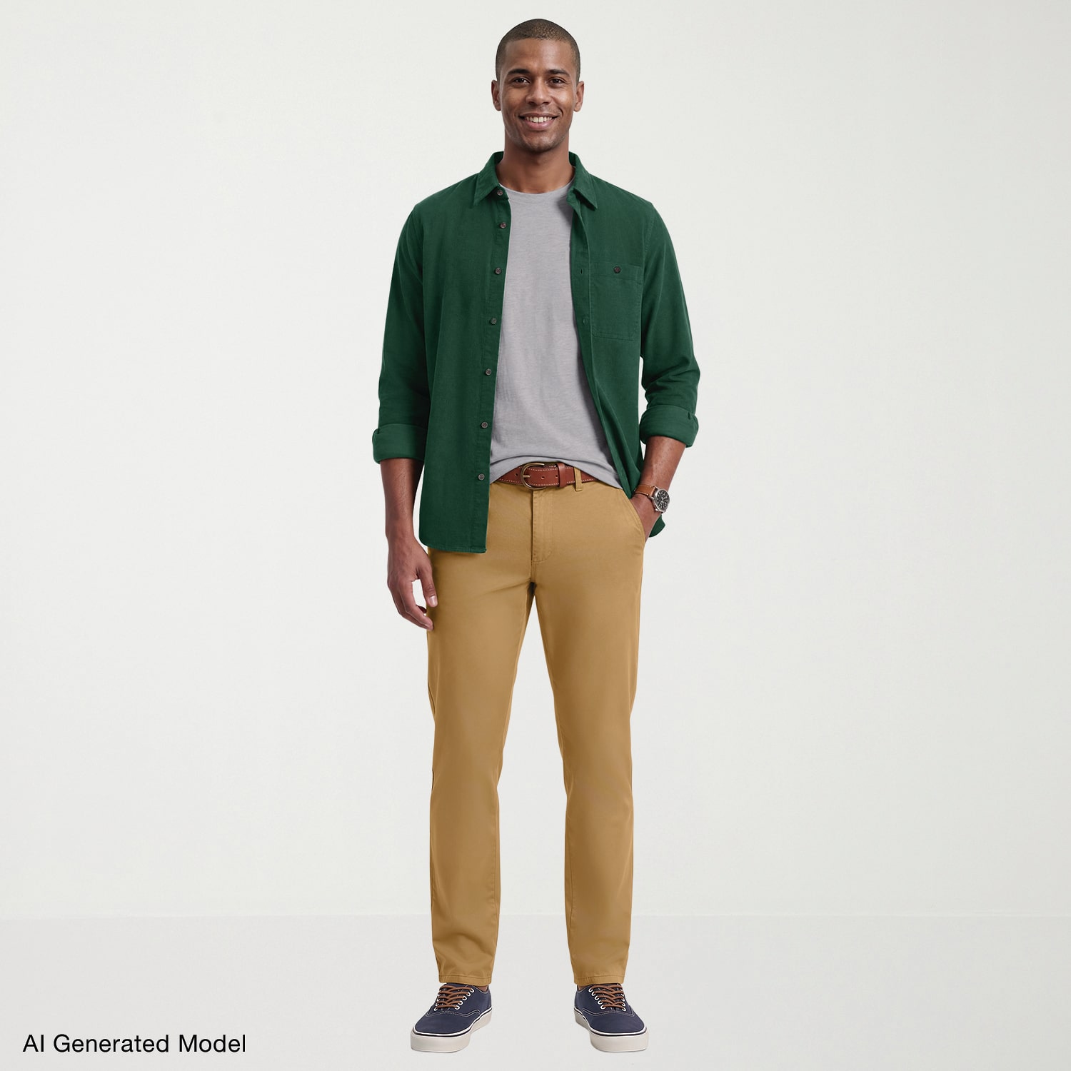 IZOD Corduroy Mens Long Sleeve Regular Fit Button-Down Shirt