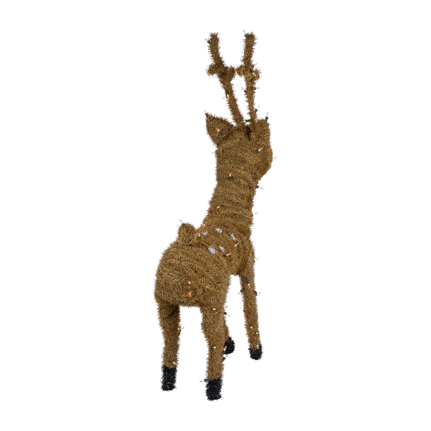 Northlight Pre Lit Standing Reindeer With Spots Outdoor Christmas Yard Art