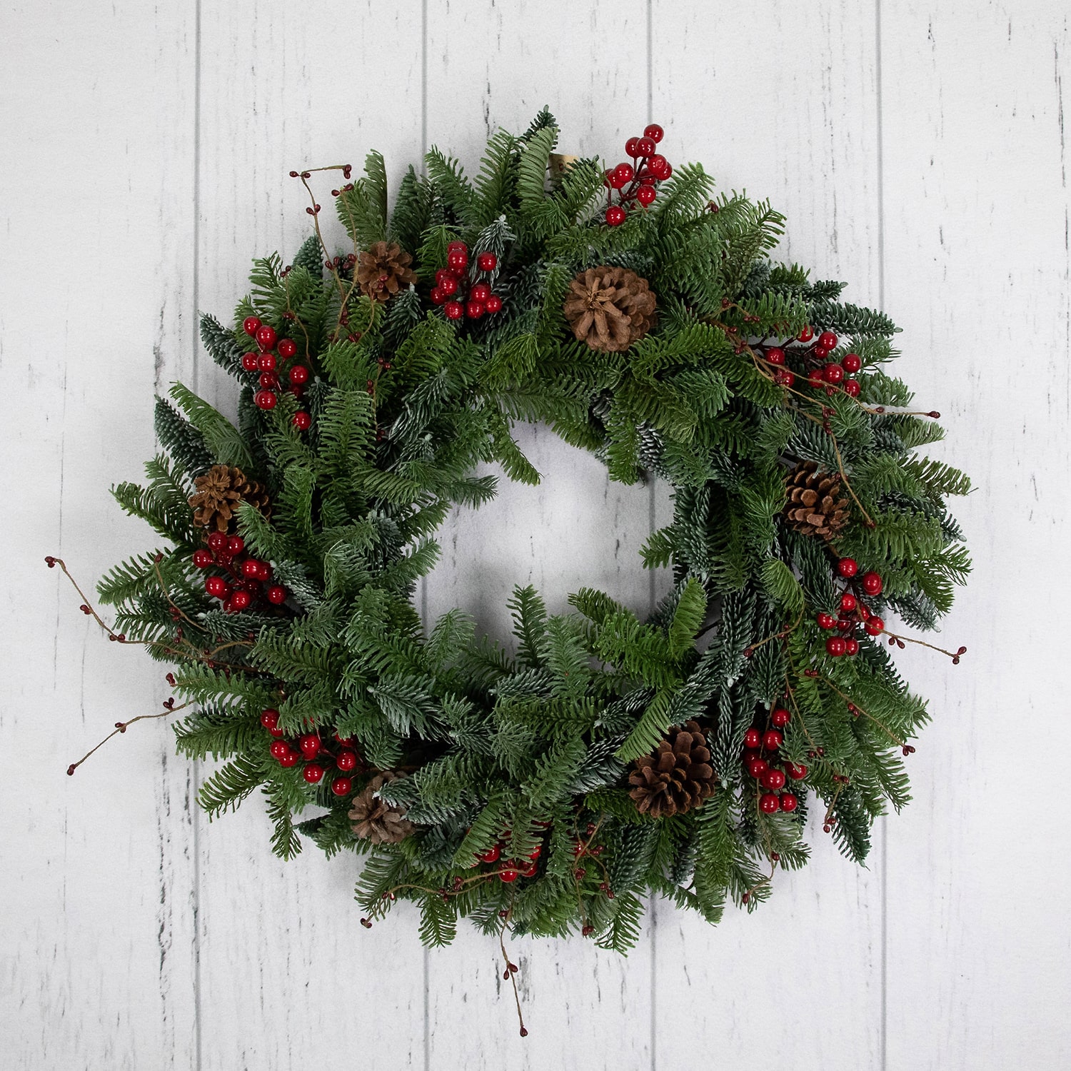 Northlight 30" Berries And Pine Cones Wreath