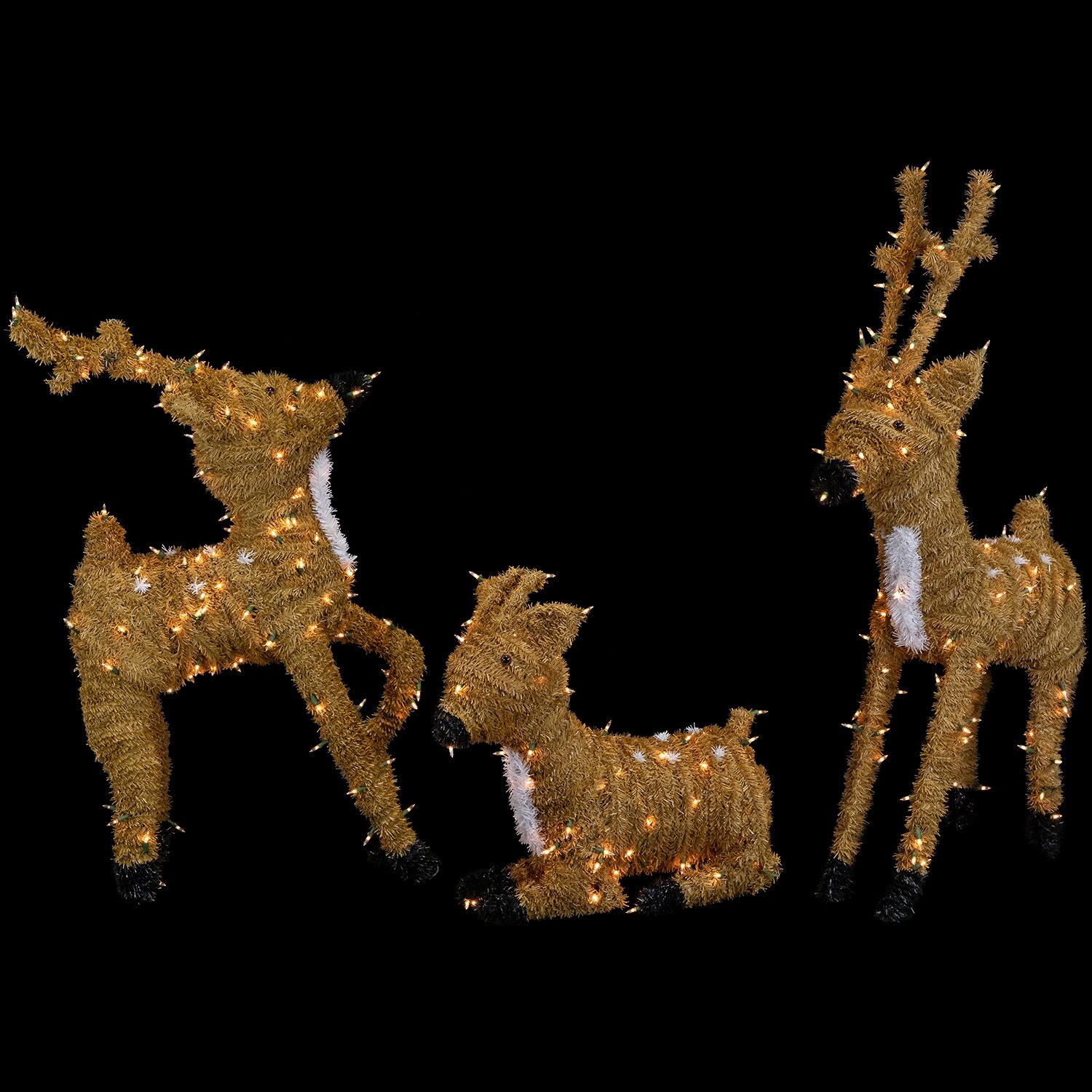 Northlight Pre Lit Standing Reindeer With Spots Outdoor Christmas Yard Art