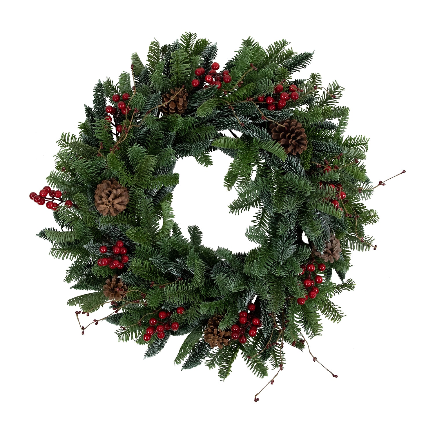 Northlight 30" Berries And Pine Cones Wreath
