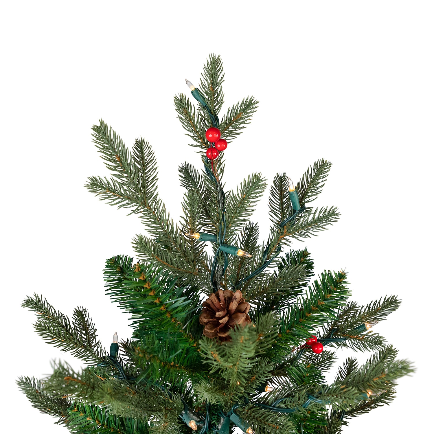 Northlight Real Touch Pre Lit Mixed Noble Spruce Artificial Foot Pre-Lit Spruce Christmas Tree