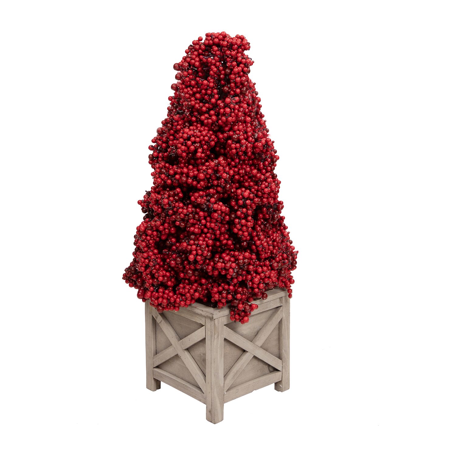 Northlight 24" Artificial Berry Cone Potted 2 Foot Potted Christmas Tree