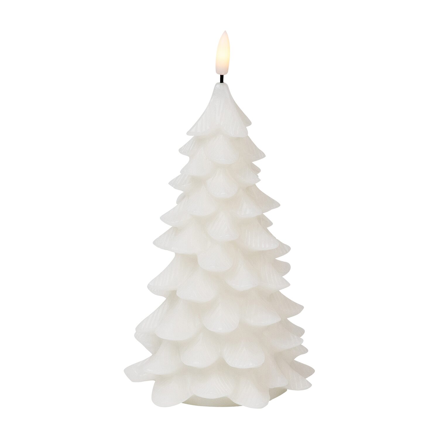 Northlight 7.25" Flickering Flameless Led Tree Wax Candles Set Of 3 3-pc. Flameless Candle