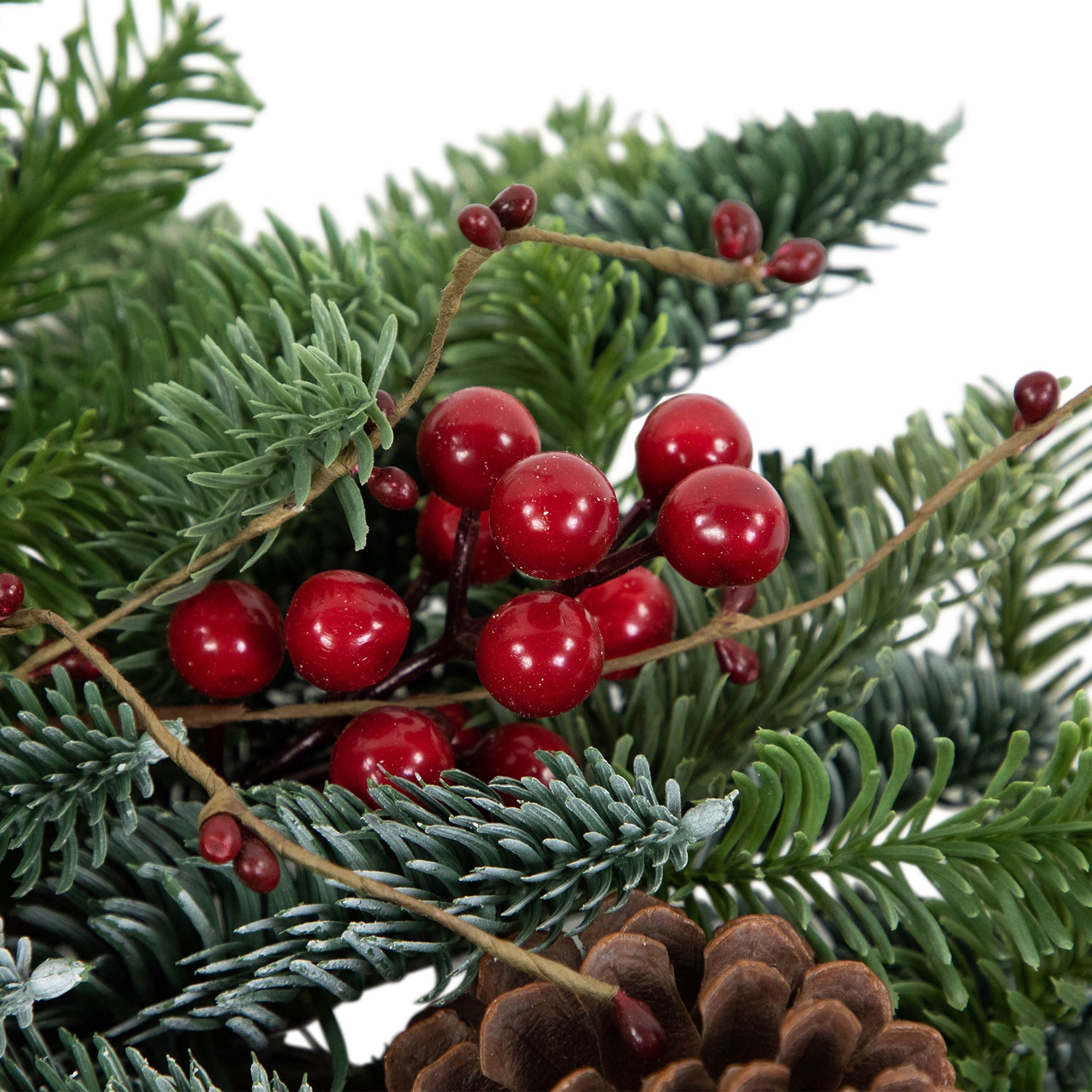 Northlight 30" Berries And Pine Cones Wreath