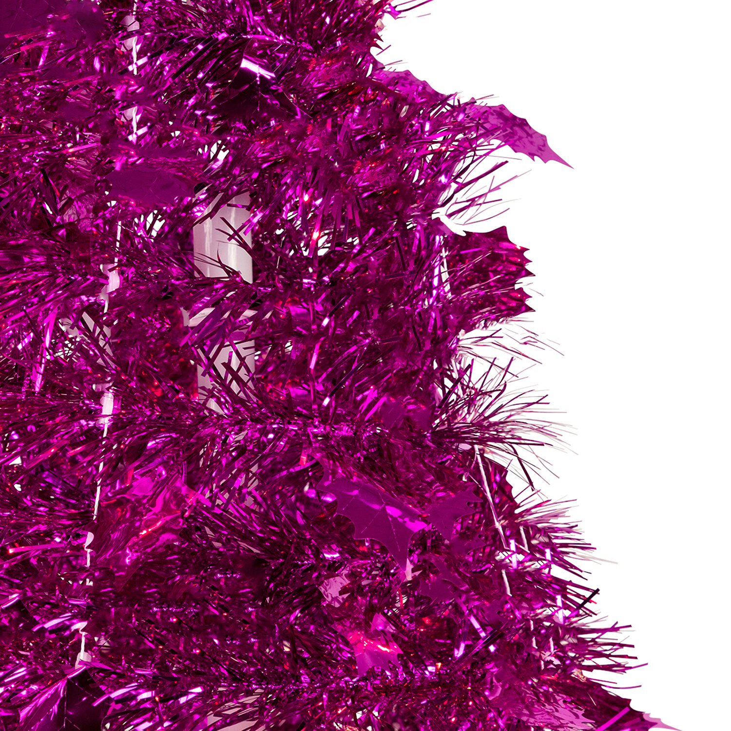 Northlight Tinsel Pop Up Artificial 6 Foot Pre-Decorated Christmas Tree