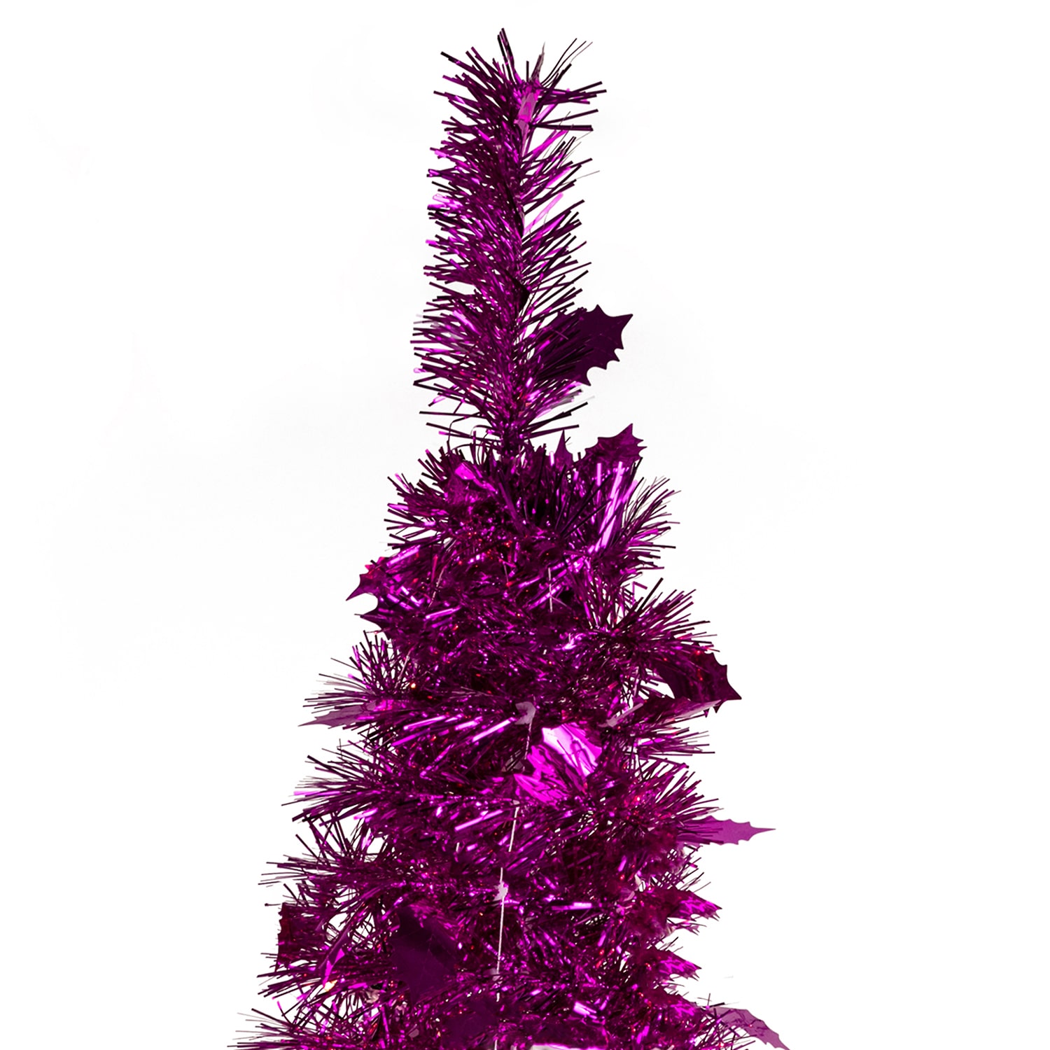 Northlight Tinsel Pop Up Artificial 6 Foot Pre-Decorated Christmas Tree