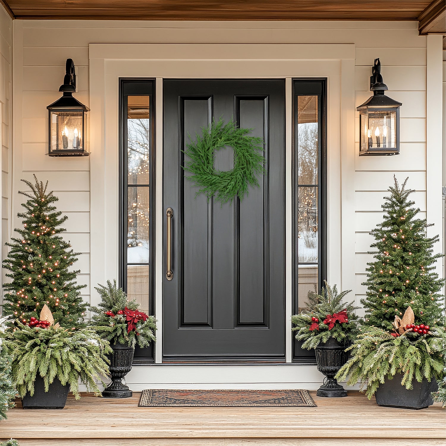 Northlight 26" Norfolk Pine Artificial Wreath