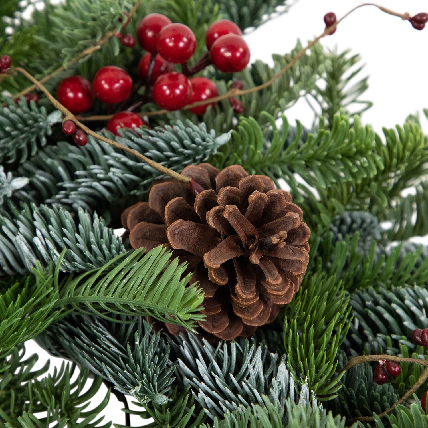 Northlight 30" Berries And Pine Cones Wreath