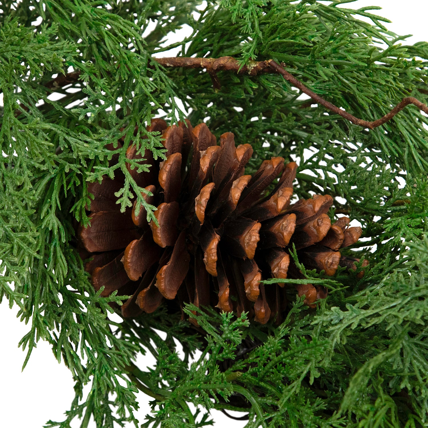 Northlight 26" Pine Cones And Cedar Artificial Wreath