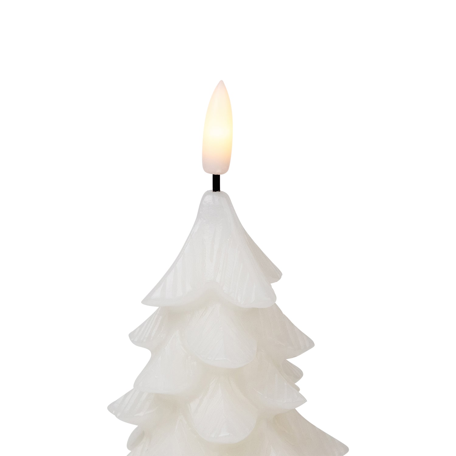 Northlight 7.25" Flickering Flameless Led Tree Wax Candles Set Of 3 3-pc. Flameless Candle