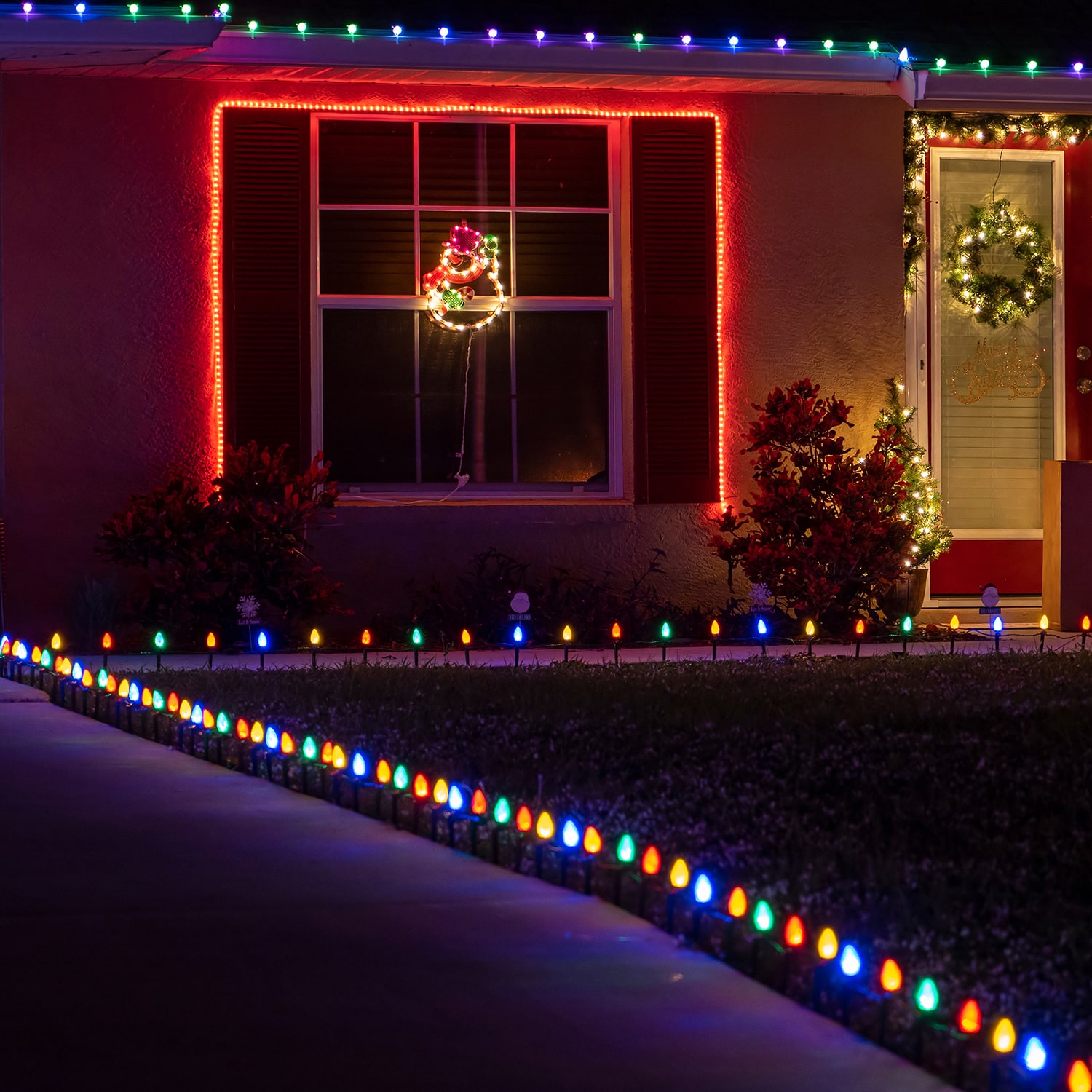 Northlight 5" C7 And C9 Outdoor 100pc Christmas Yard Art