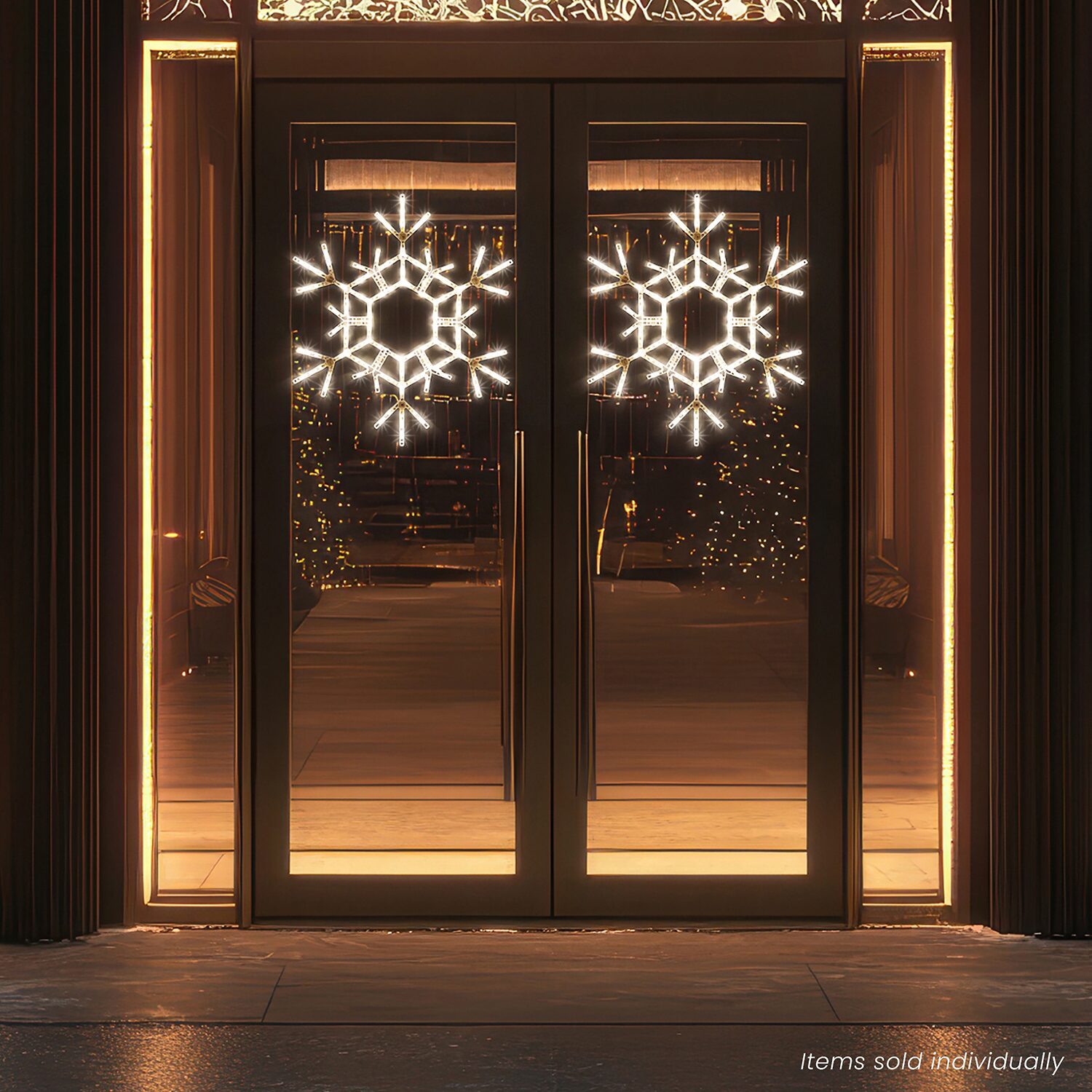 Northlight 36" Large Led Lighted Foldable Snowflake Outdoor Christmas Yard Art
