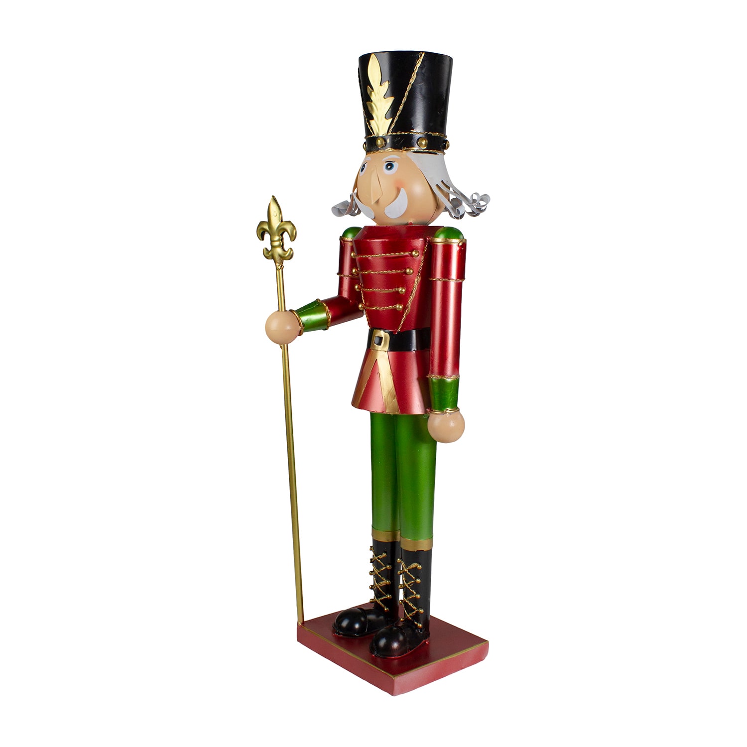 Northlight 23.75" Metal Soldier Metal Christmas Nutcracker