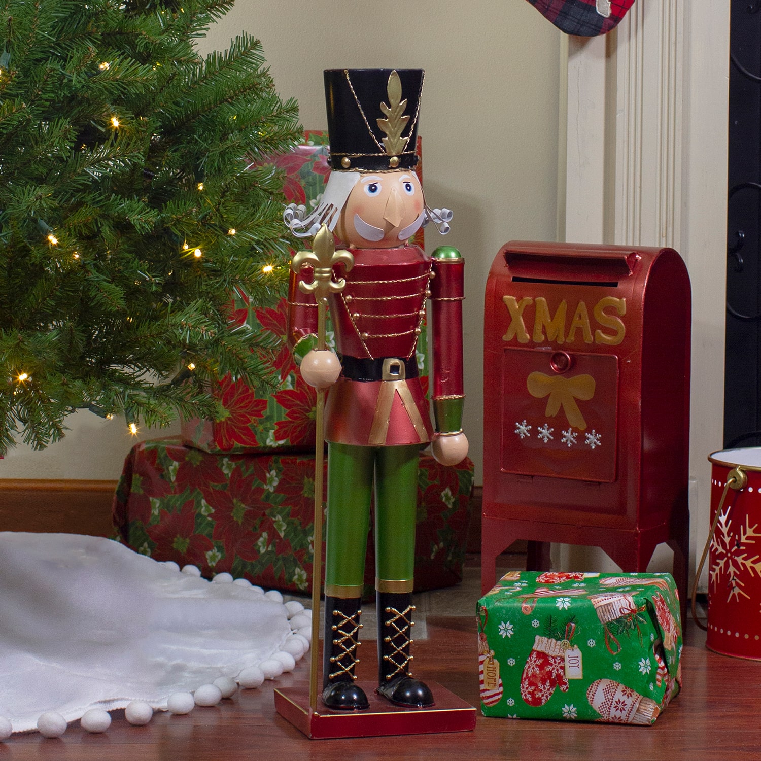 Northlight 23.75" Metal Soldier Metal Christmas Nutcracker