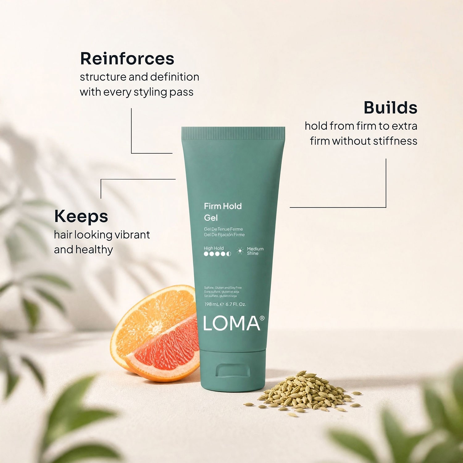 LOMA® Firm Hold Hair Gel 8 oz.