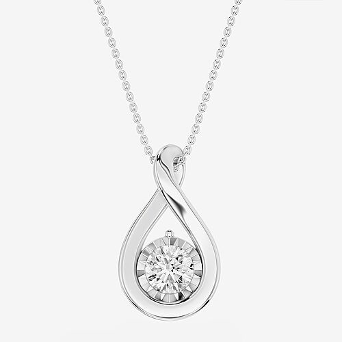 Limited Quantities! (F / Si1) Womens 1/2 CT. T.W. Lab Grown White Diamond Sterling Silver 18 Inch Pendant Necklace, One Size, White