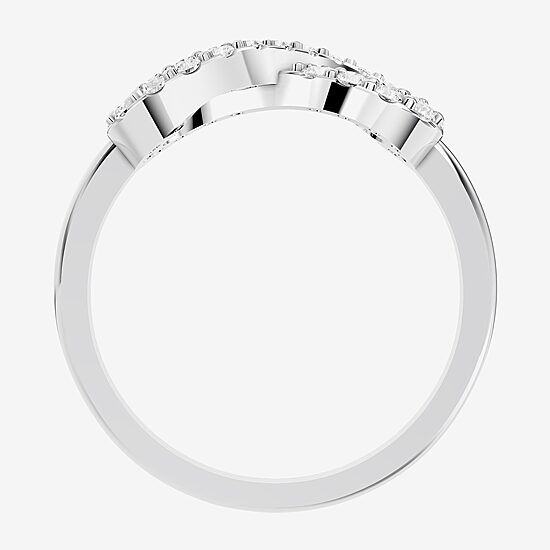 Limited Quantities! (F / Si1) Womens 1/3 CT. T.W. Lab Grown White Diamond Sterling Silver Cocktail Ring