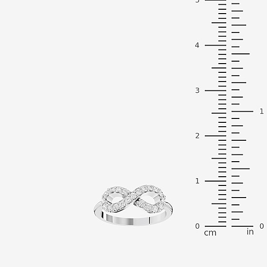Limited Quantities! (F / Si1) Womens 1/3 CT. T.W. Lab Grown White Diamond Sterling Silver Cocktail Ring