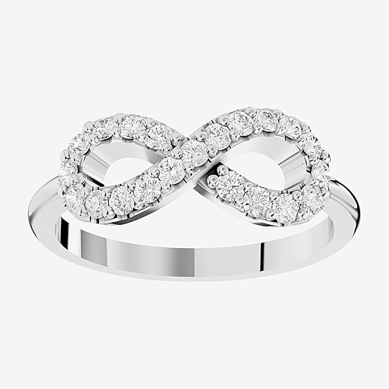 Limited Quantities! (F / Si1) Womens 1/3 CT. T.W. Lab Grown White Diamond Sterling Silver Cocktail Ring