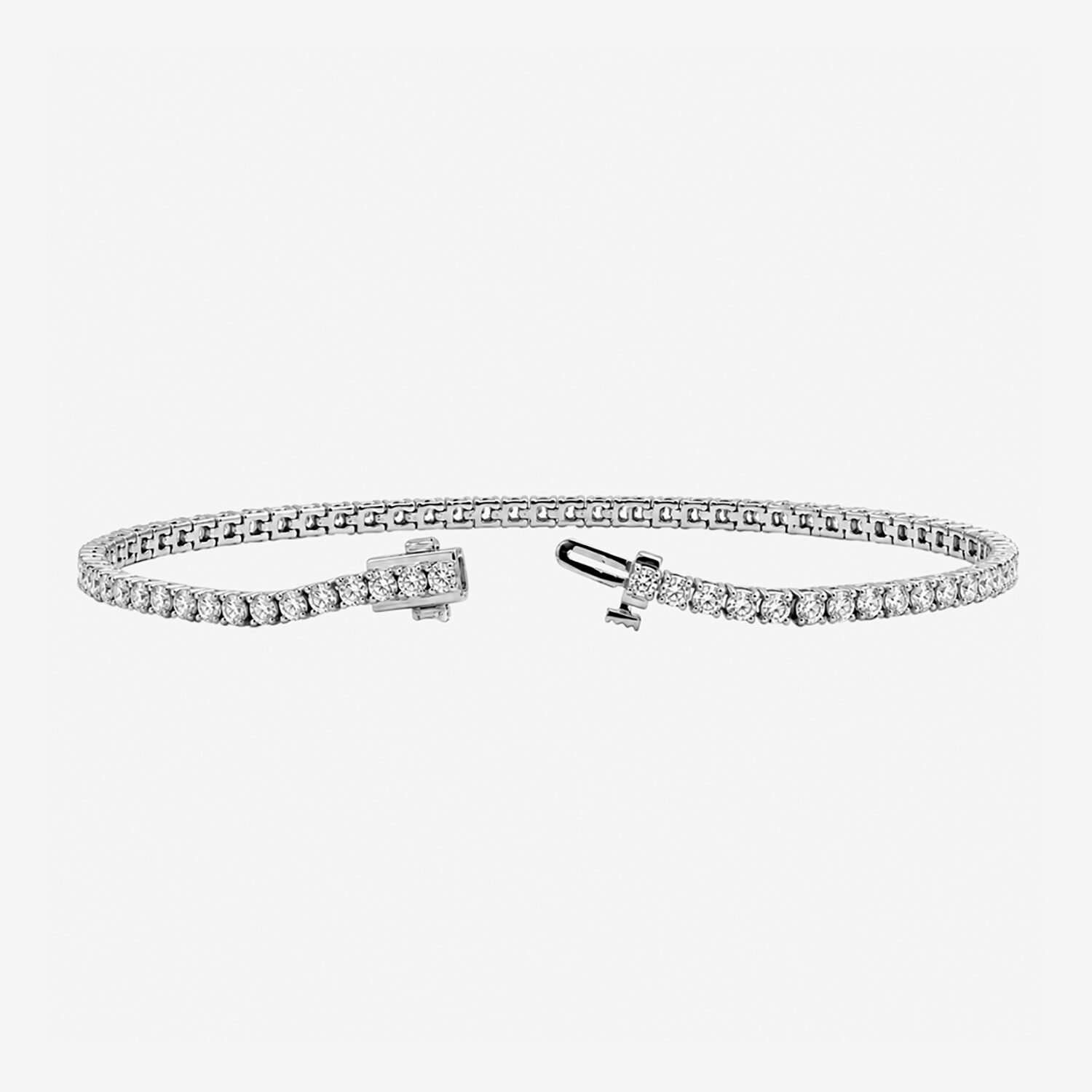 Limited Quantities! Womens CT. T.W. Lab Grown White Diamond Sterling Silver Tennis Bracelet