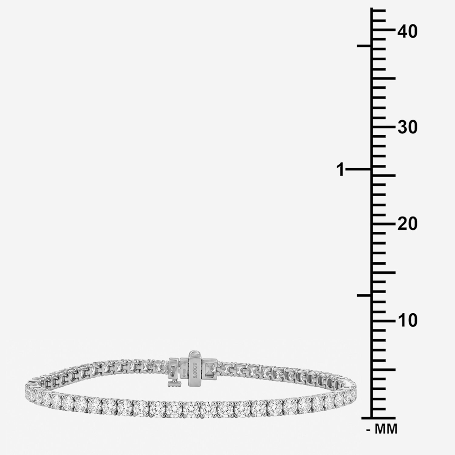 Limited Quantities! Womens CT. T.W. Lab Grown White Diamond Sterling Silver Tennis Bracelet