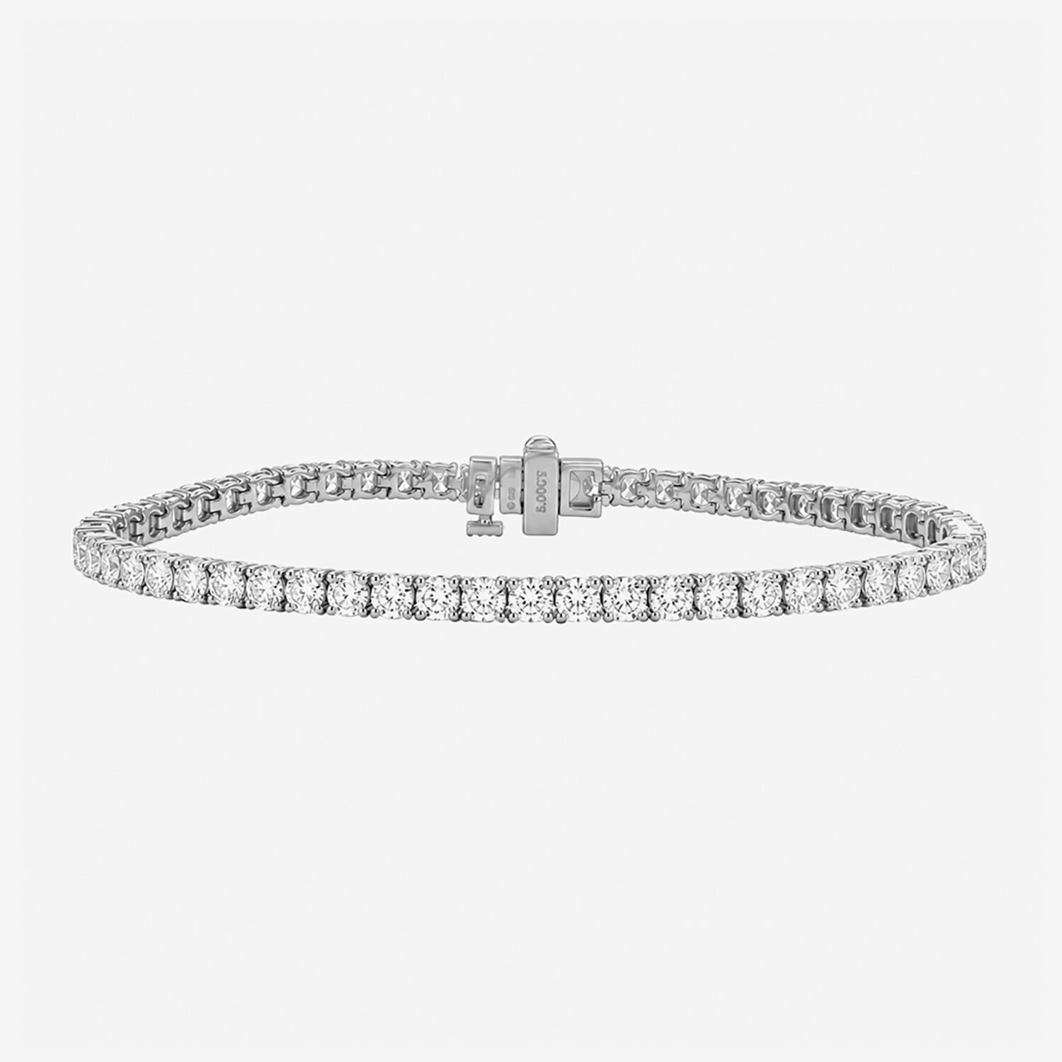 Limited Quantities! Womens CT. T.W. Lab Grown White Diamond Sterling Silver Tennis Bracelet