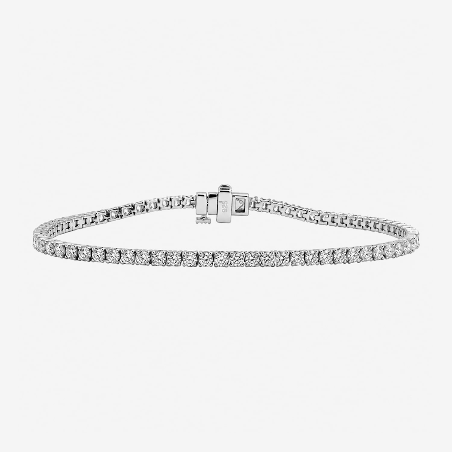 Limited Quantities! Womens CT. T.W. Lab Grown White Diamond Sterling Silver Tennis Bracelet