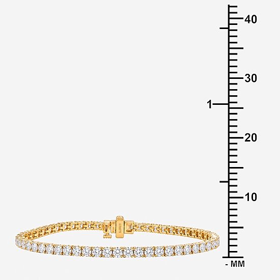 Limited Quantities! Womens 5 CT. T.W. Lab Grown White Diamond 14K Gold Over Silver Tennis Bracelet