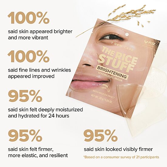 I Dew Care The Rice Stuff Brightening Hydrogel Mask