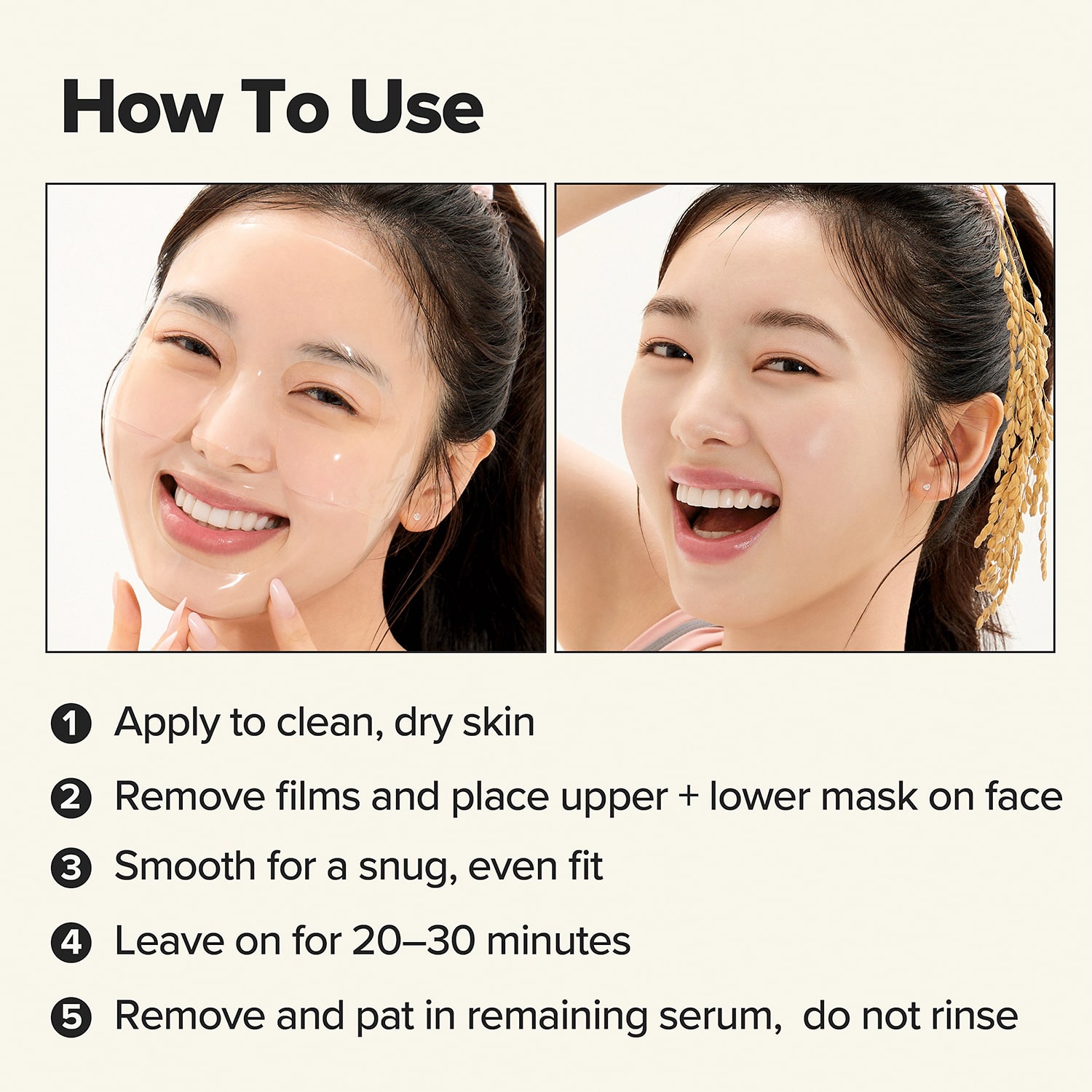 I Dew Care The Rice Stuff Brightening Hydrogel Mask