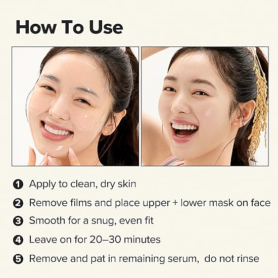 I Dew Care The Rice Stuff Brightening Hydrogel Mask