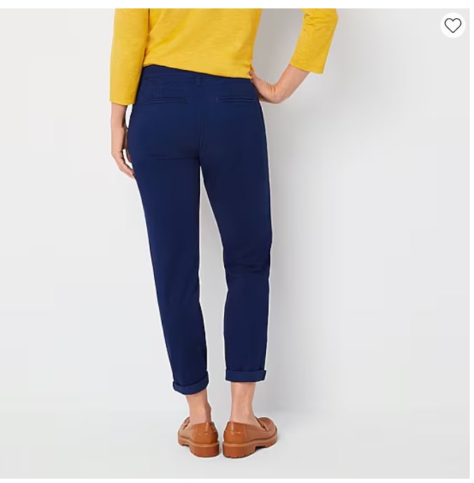 St. John's Bay Womens Tall Straight Mid Rise Pant