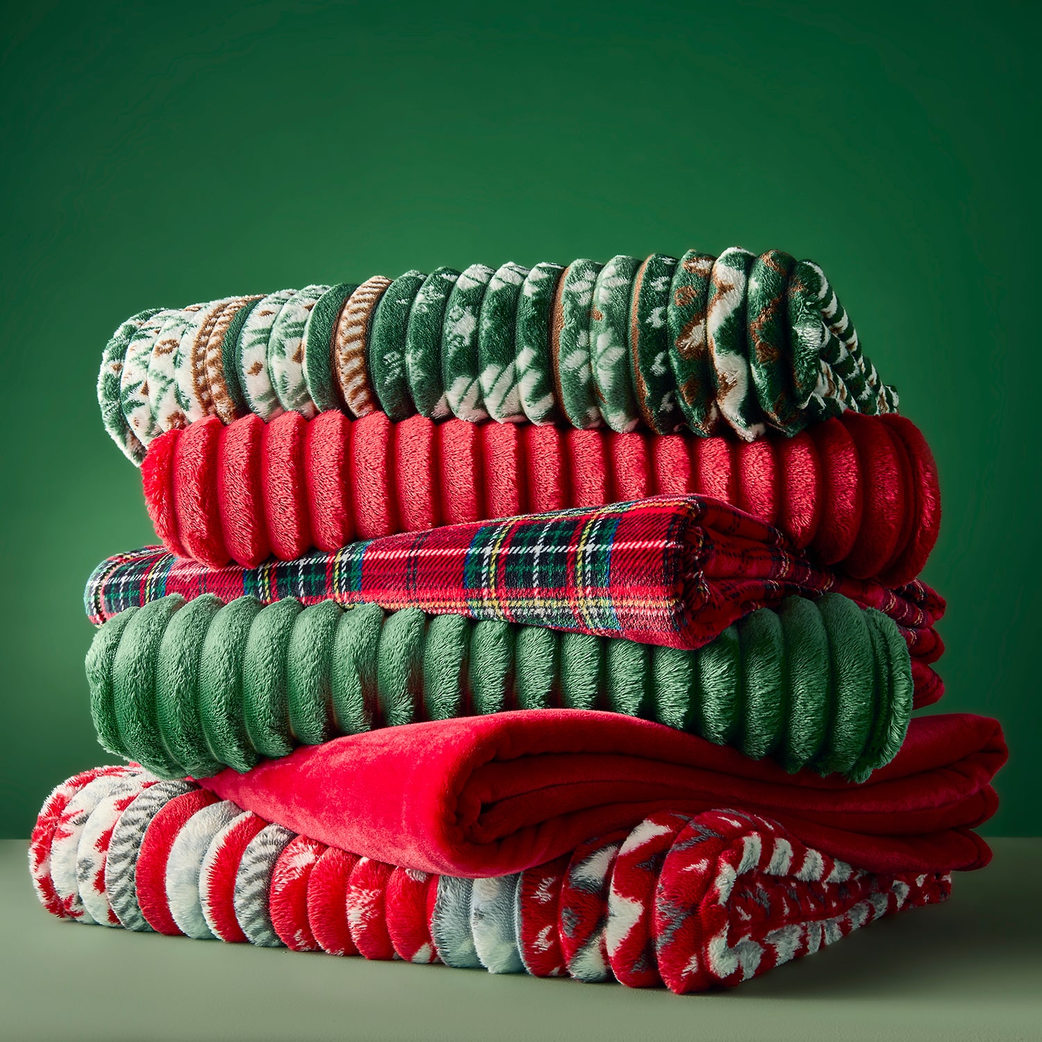 North Pole Trading Co. Fairisle Print Blanket