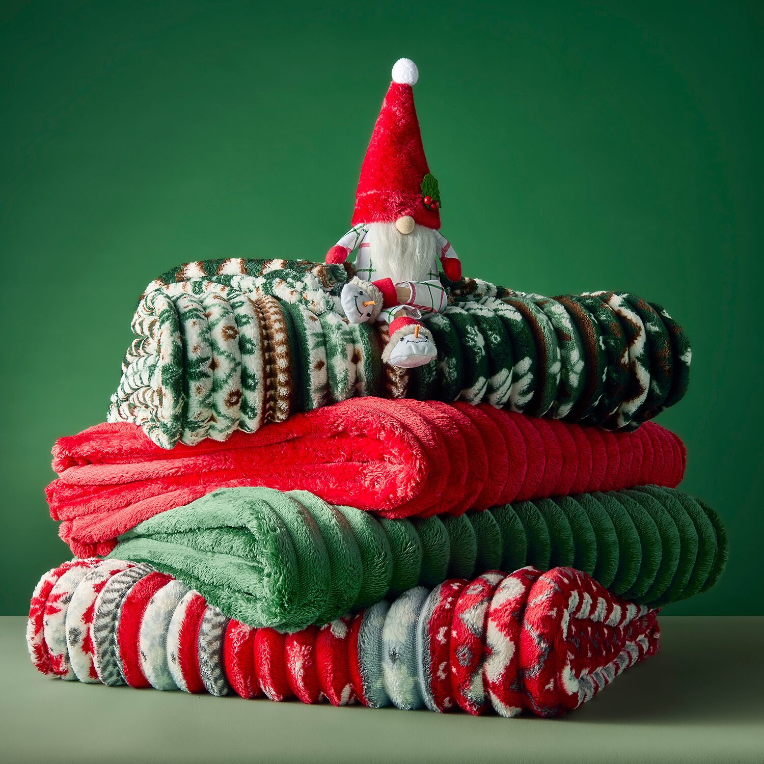 North Pole Trading Co. Fairisle Print Blanket