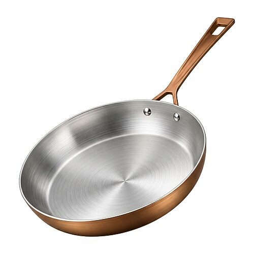 Gotham Steel Tri-ply Non-stick Stainless Steel Frying Pan In Silver