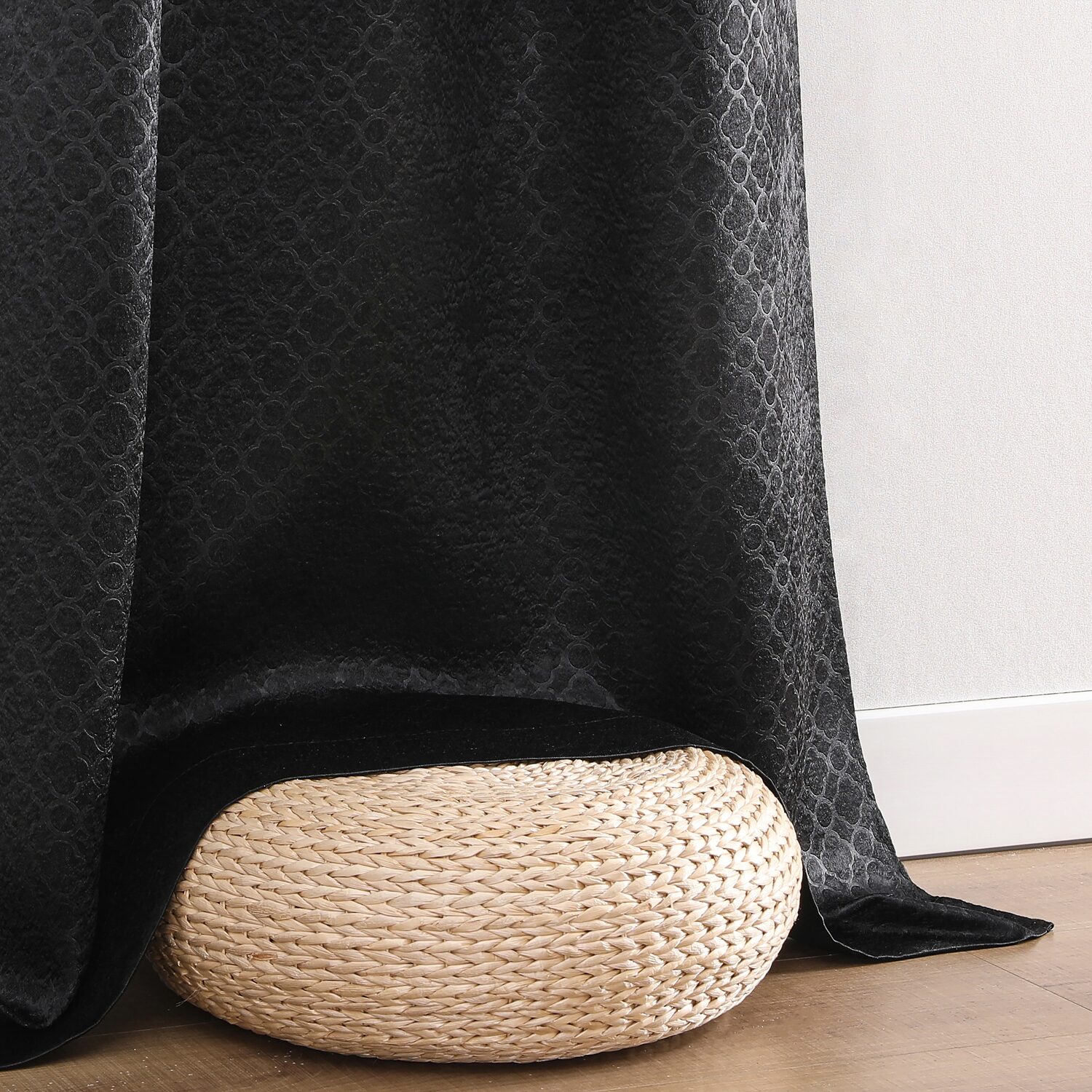 Regal Home Rocco Grommet Top Embossed Blackout Set of 2 Curtain Panel