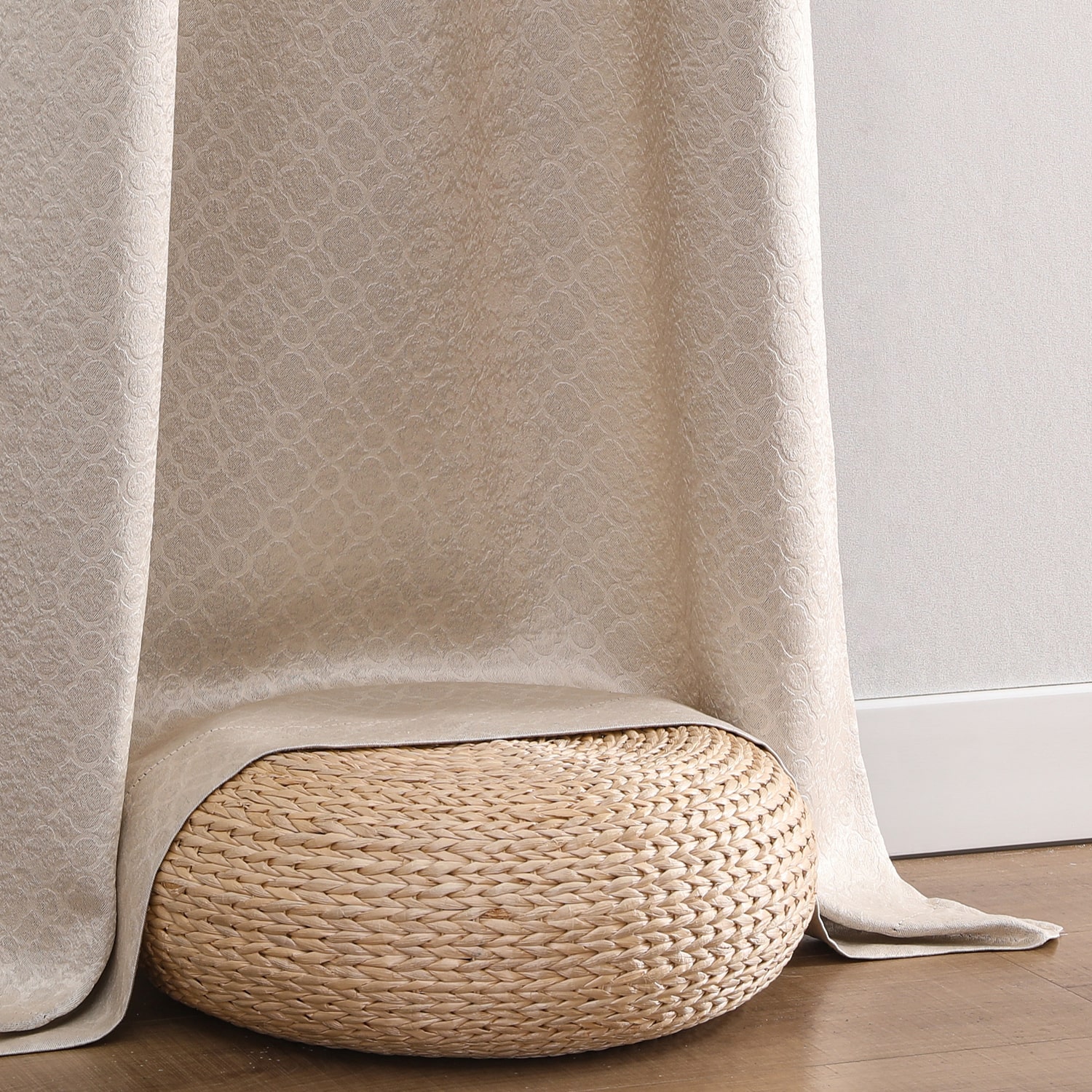 Regal Home Rocco Grommet Top Embossed Blackout Set of 2 Curtain Panel