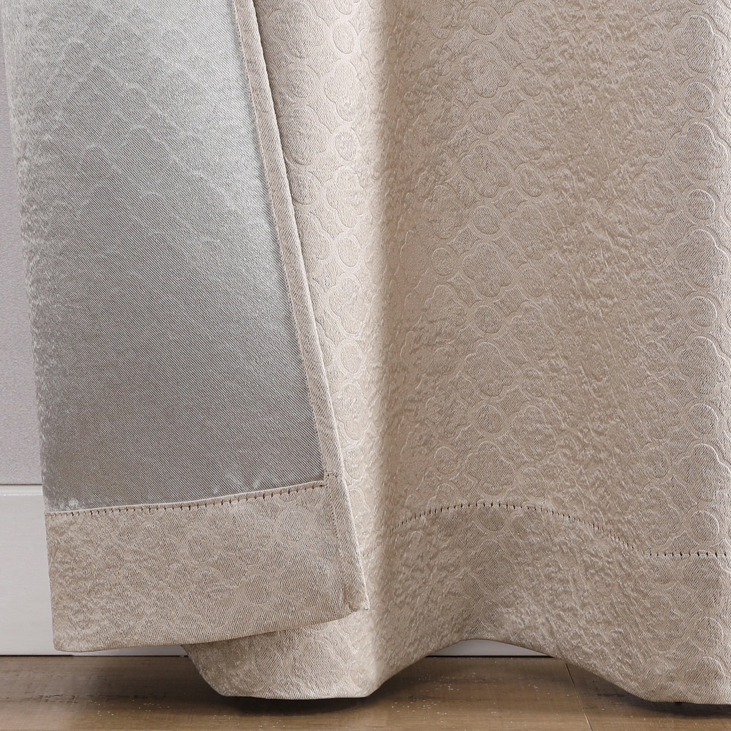 Regal Home Rocco Grommet Top Embossed Blackout Set of 2 Curtain Panel