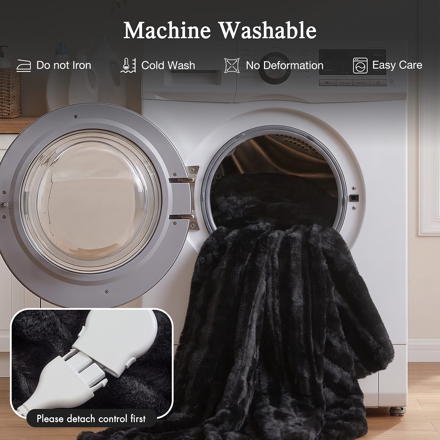 Beautyrest Heated Washable Electric Lightweight Throw