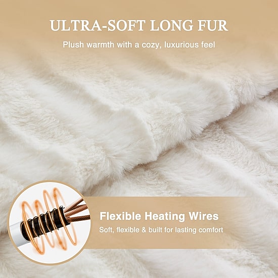 Beautyrest Heated Washable Electric Lightweight Throw