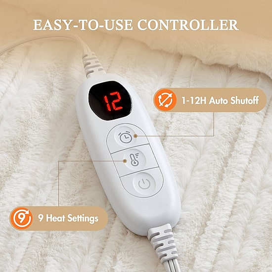 Beautyrest Heated Washable Electric Lightweight Throw
