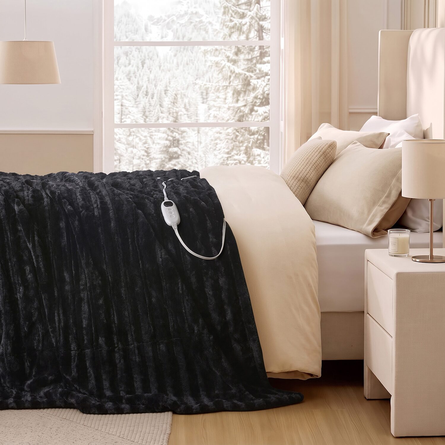 Beautyrest Heated Washable Electric Lightweight Throw