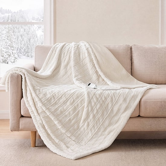 Beautyrest Heated Washable Electric Lightweight Throw
