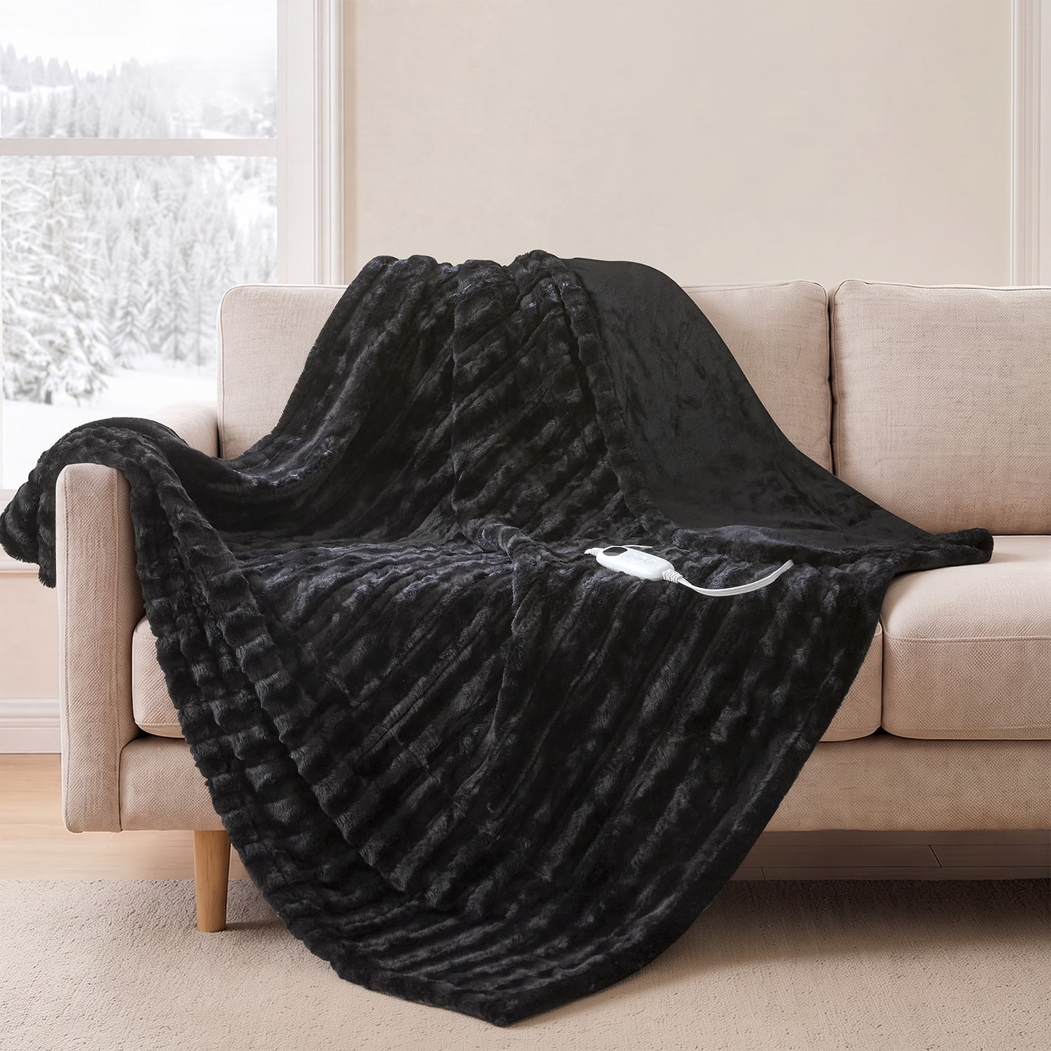Beautyrest Heated Washable Electric Lightweight Throw