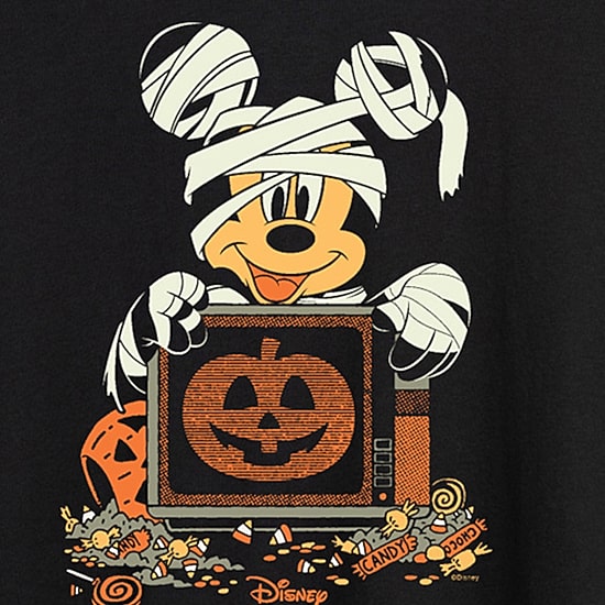Mummy Halloween Tv Static Womens Crew Neck Short Sleeve Oversized Graphic T-Shirt