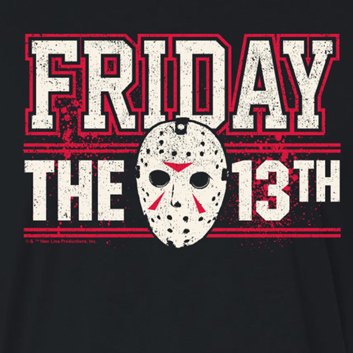 Friday The 13th Collegiate Womens Crew Neck Short Sleeve Regular Fit Graphic T-Shirt