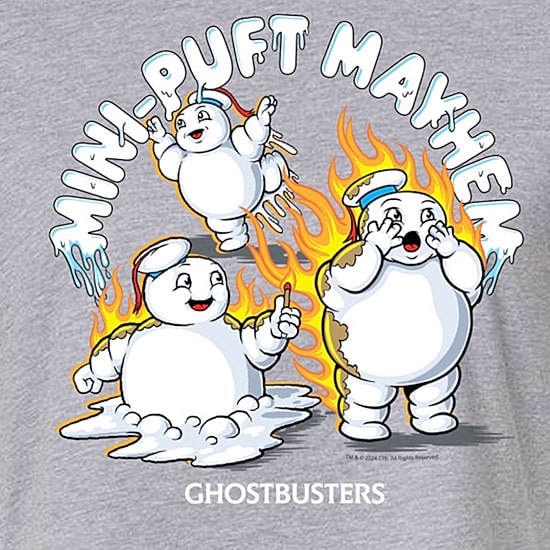 Mini Pufts Mayhem Womens Crew Neck Short Sleeve Regular Fit Graphic T-Shirt