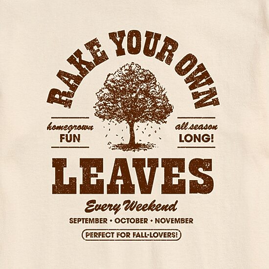 Fall Rake Your Own Leaves Mens Crew Neck Short Sleeve Regular Fit Big and Tall Graphic T-Shirt